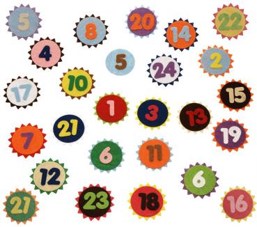 Preview: Bastel Filz-Set Adventskalender Preview: filz-set-adventskalender